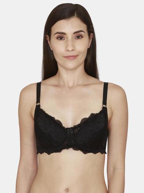 coucou by zivame black lace padded bra