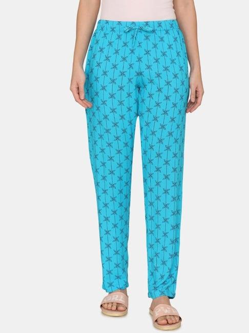 coucou by zivame blue printed pajamas