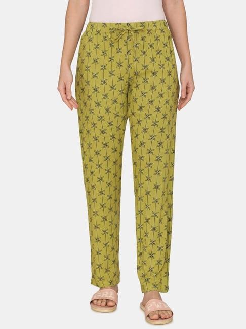 coucou by zivame green printed pajamas
