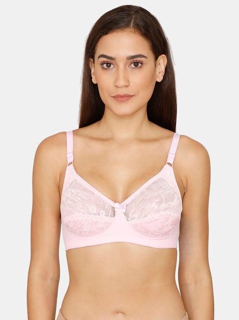 coucou by zivame light pink non-wired non-padded bra