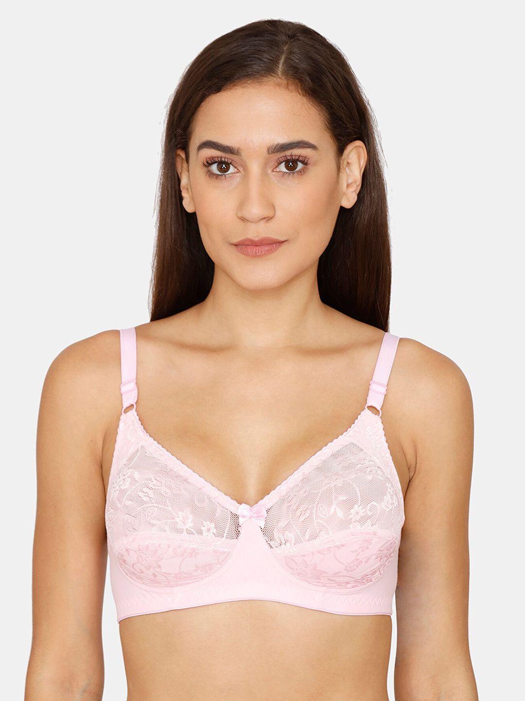 coucou by zivame pink & pink floral bra