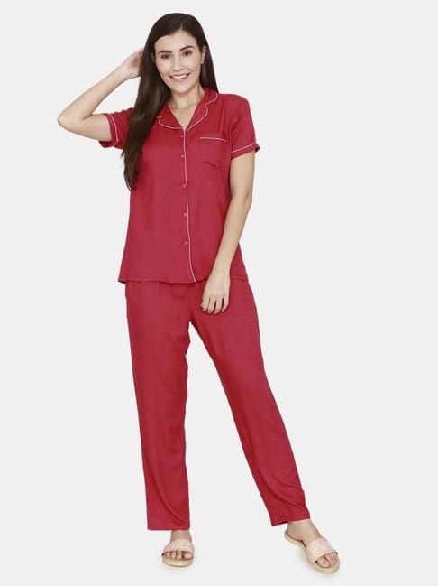 coucou by zivame red pajama set