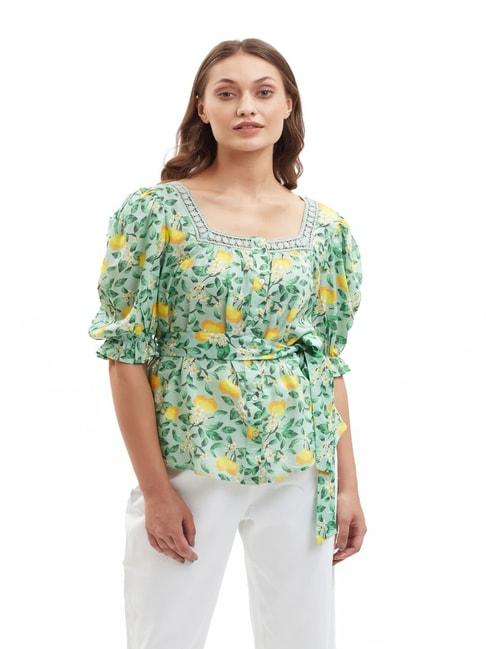 cover story multicolor printed top