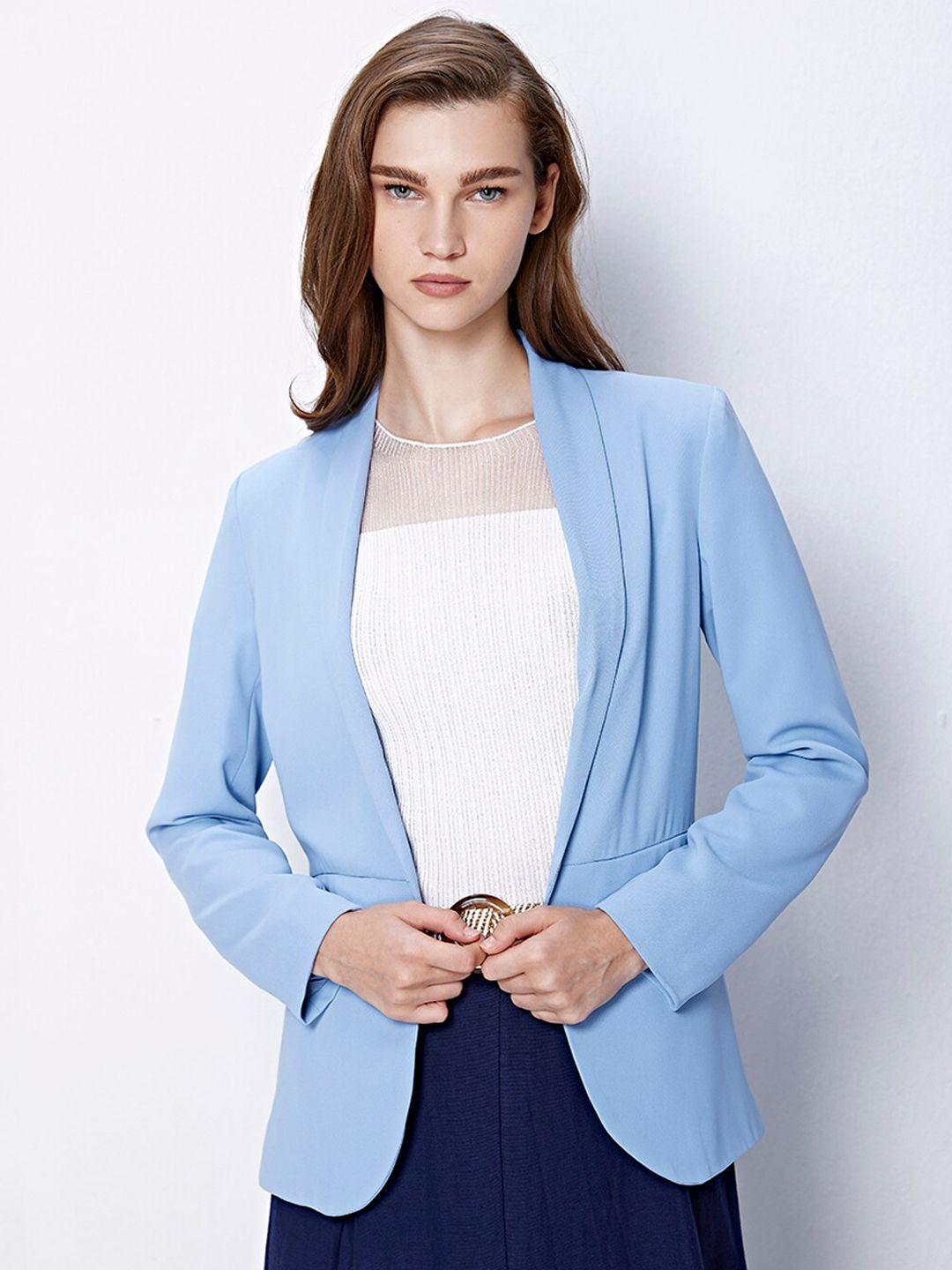 cover story open front casual blazer
