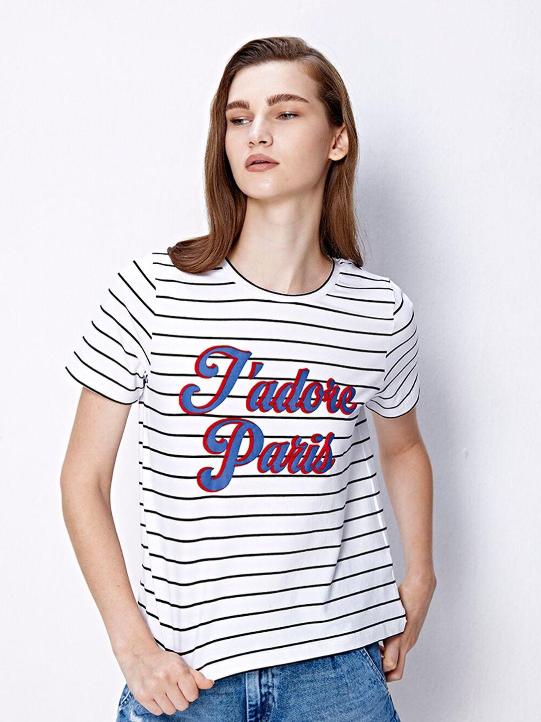 cover story striped slim fit cotton t-shirt