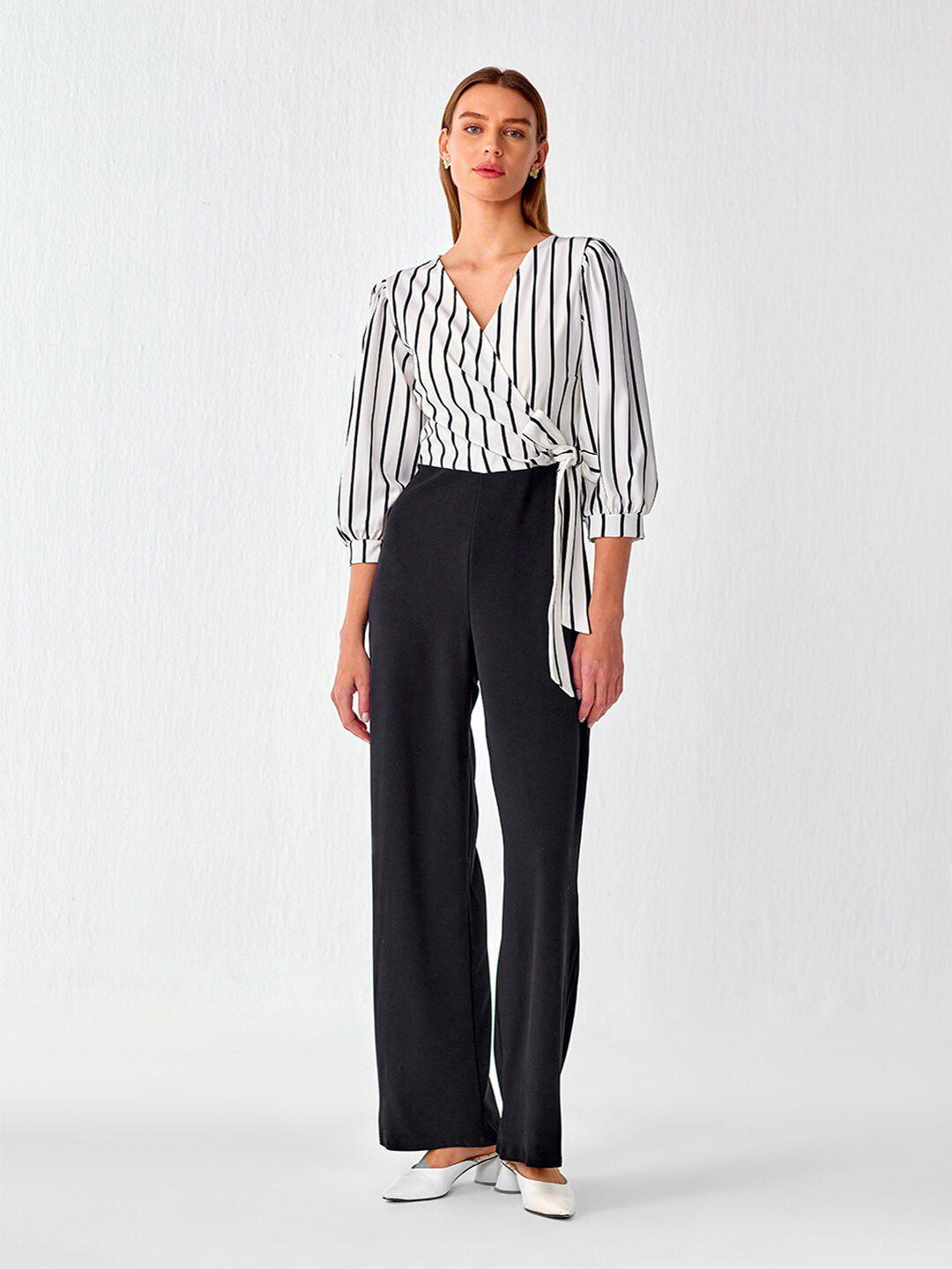 cover story striped top & trousers