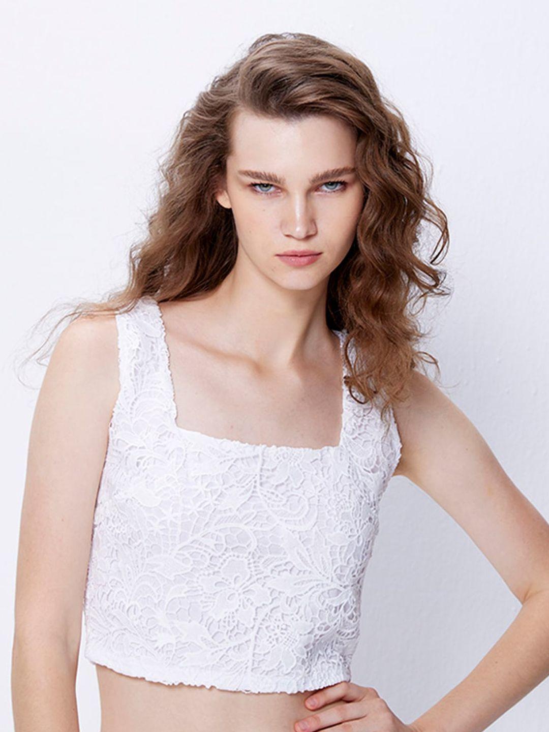 cover story white crop top