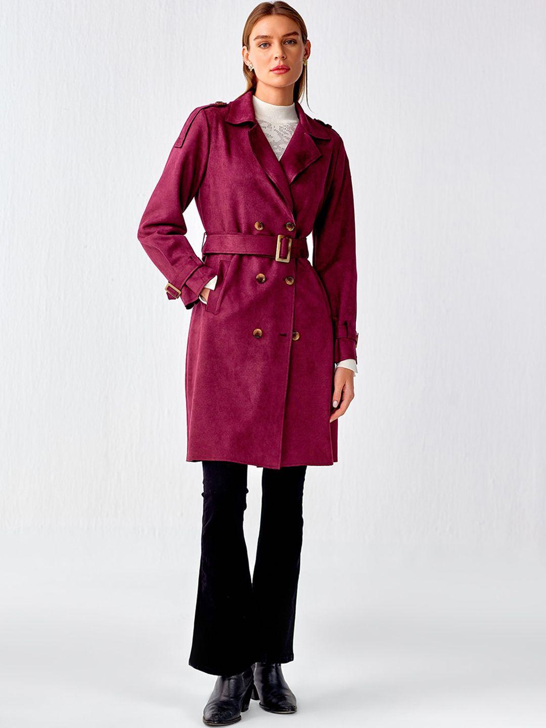 cover story women double-breasted overcoat