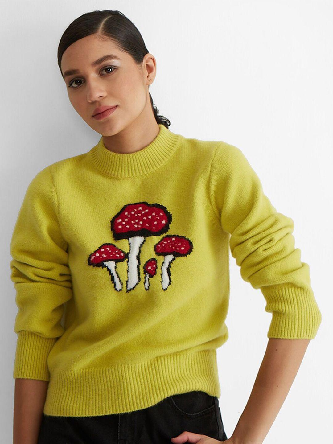cover story women printed pullover