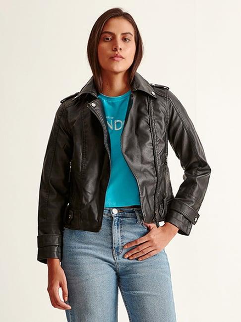 cover story black biker jacket