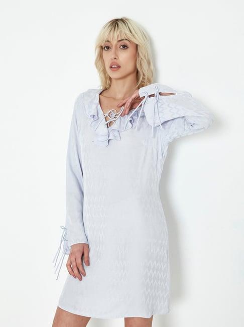 cover story lilac printed shift dress