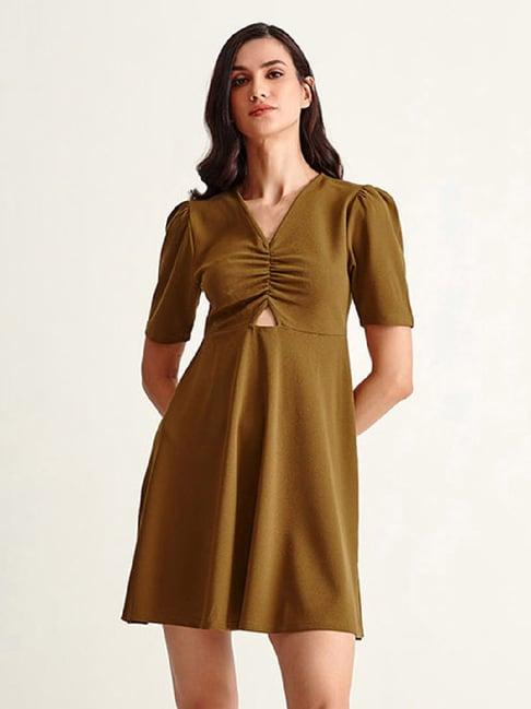 cover story olive skater dress