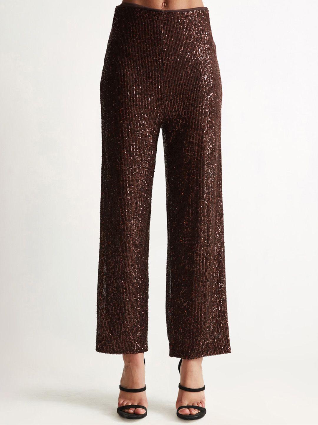 cover story women brown smart trousers