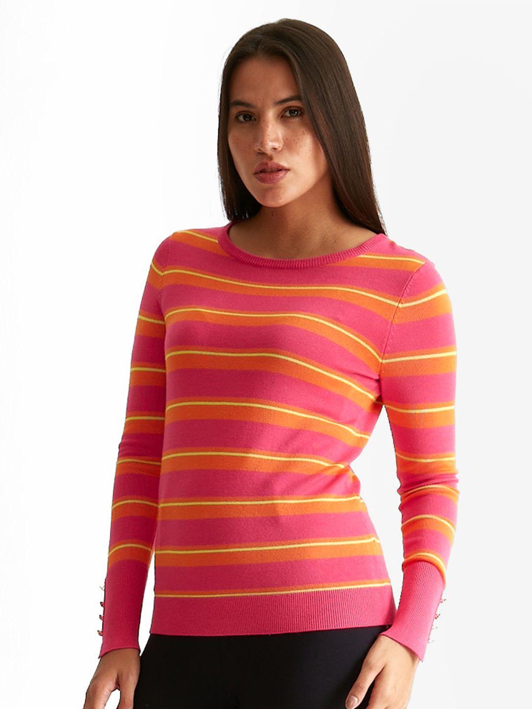 cover story women striped pullover