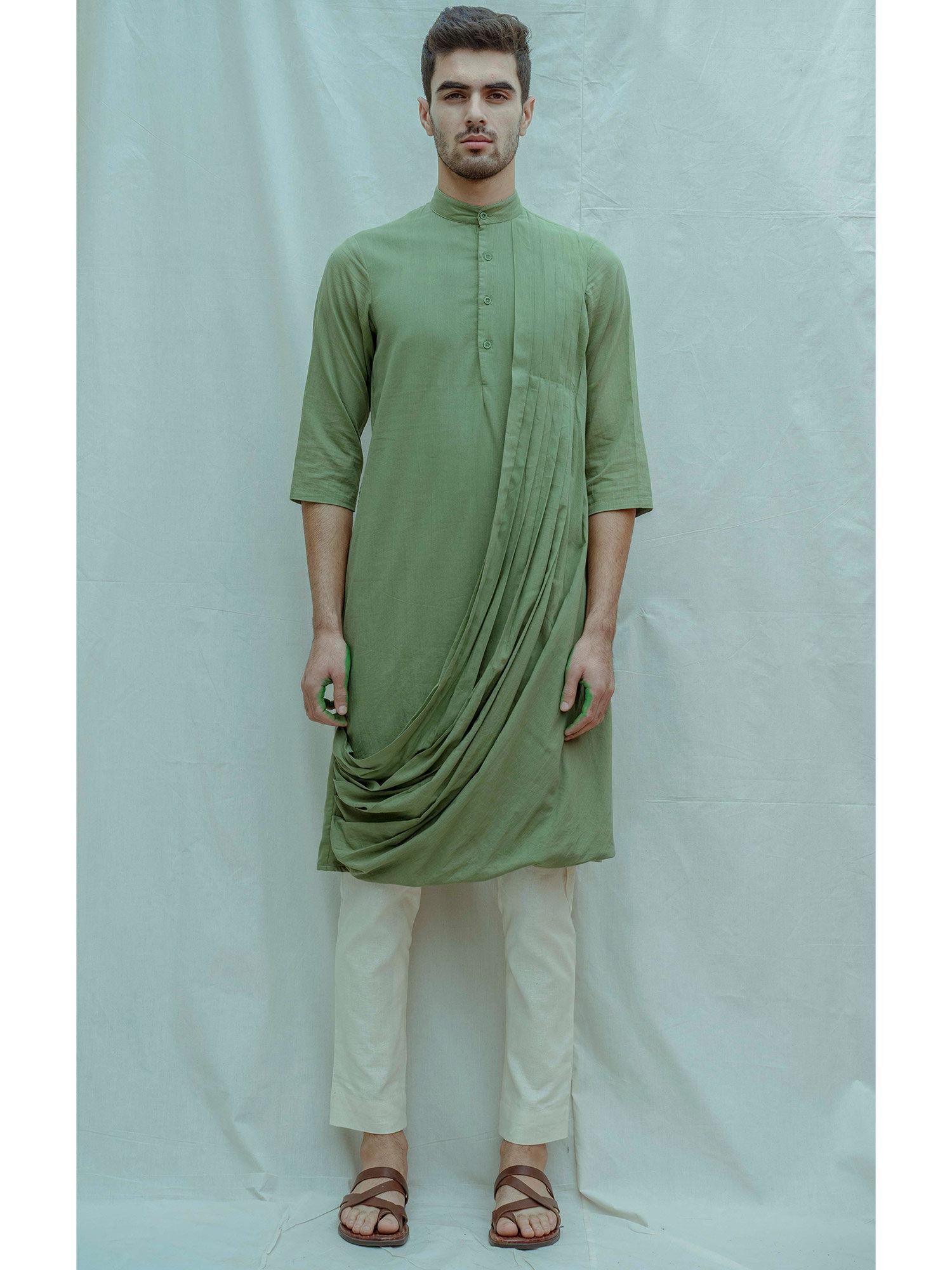 cowl kurta with pajama (set of 2)