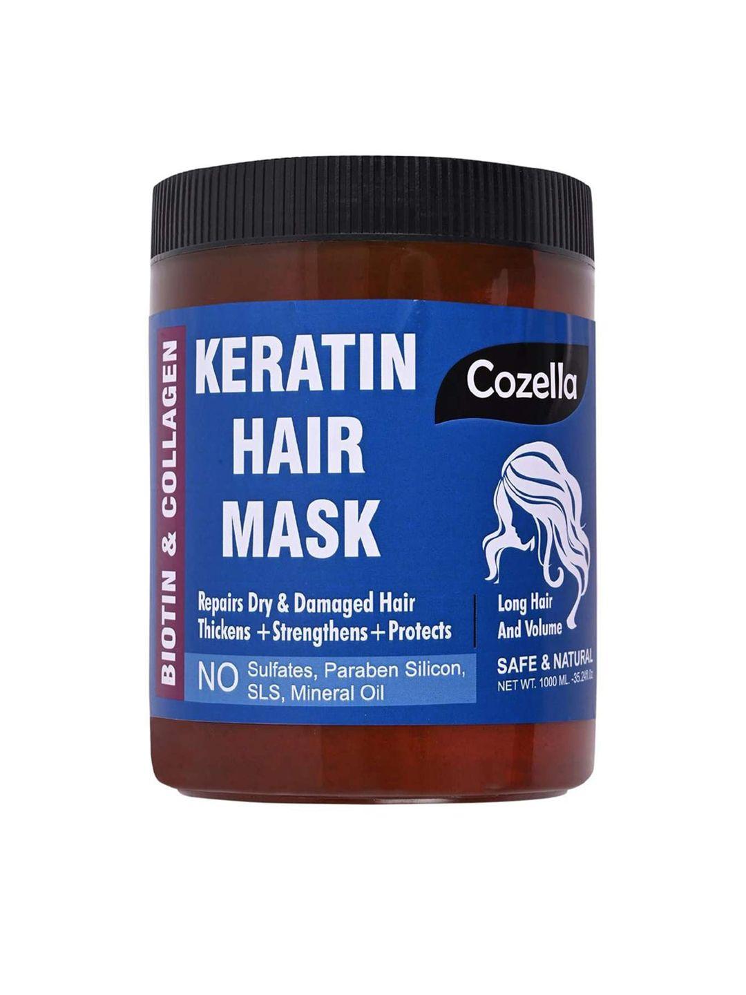 cozella unisex biotin & collagen keratin hair mask 1000 ml