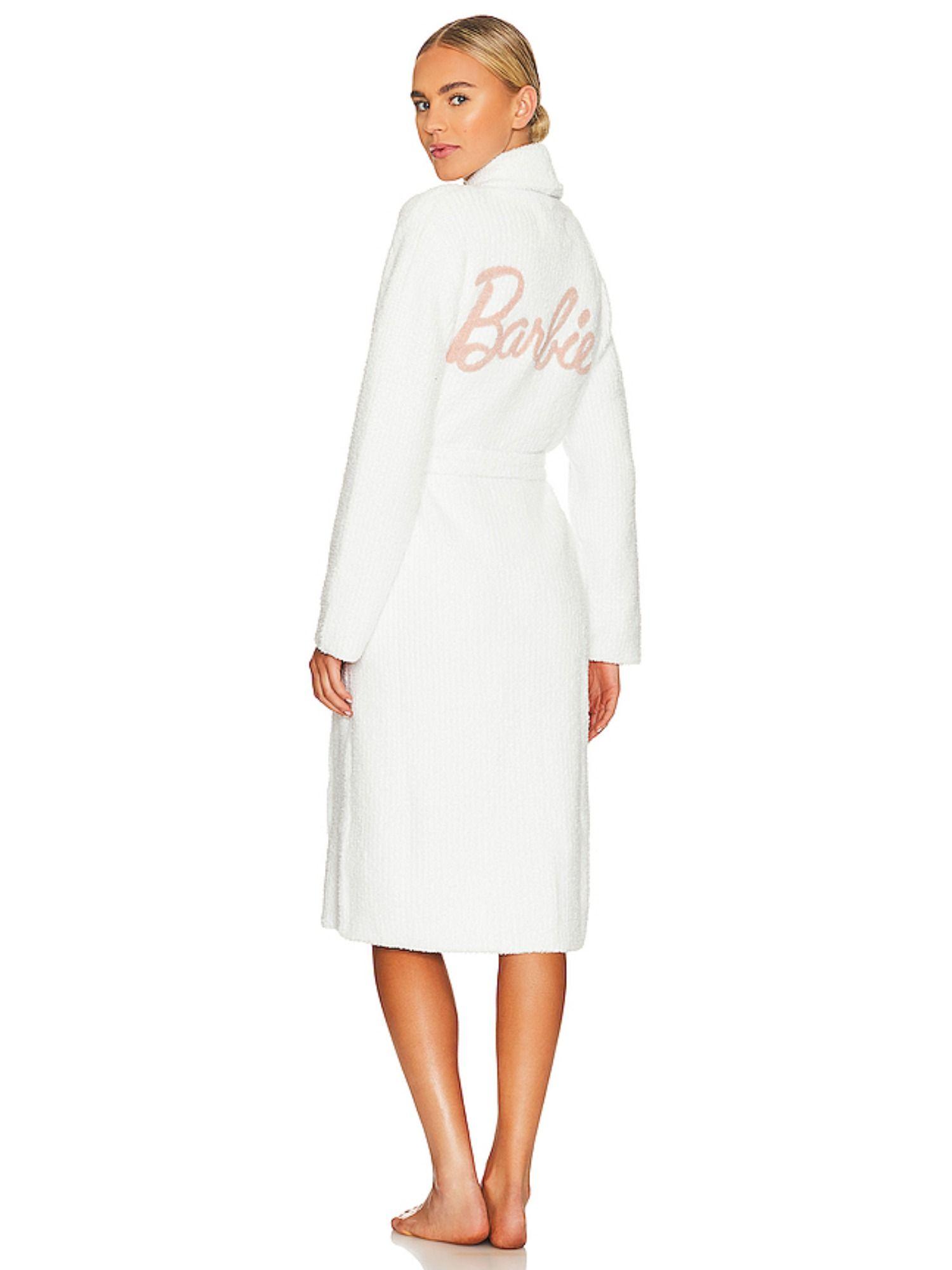 cozychic barbie adult robe white