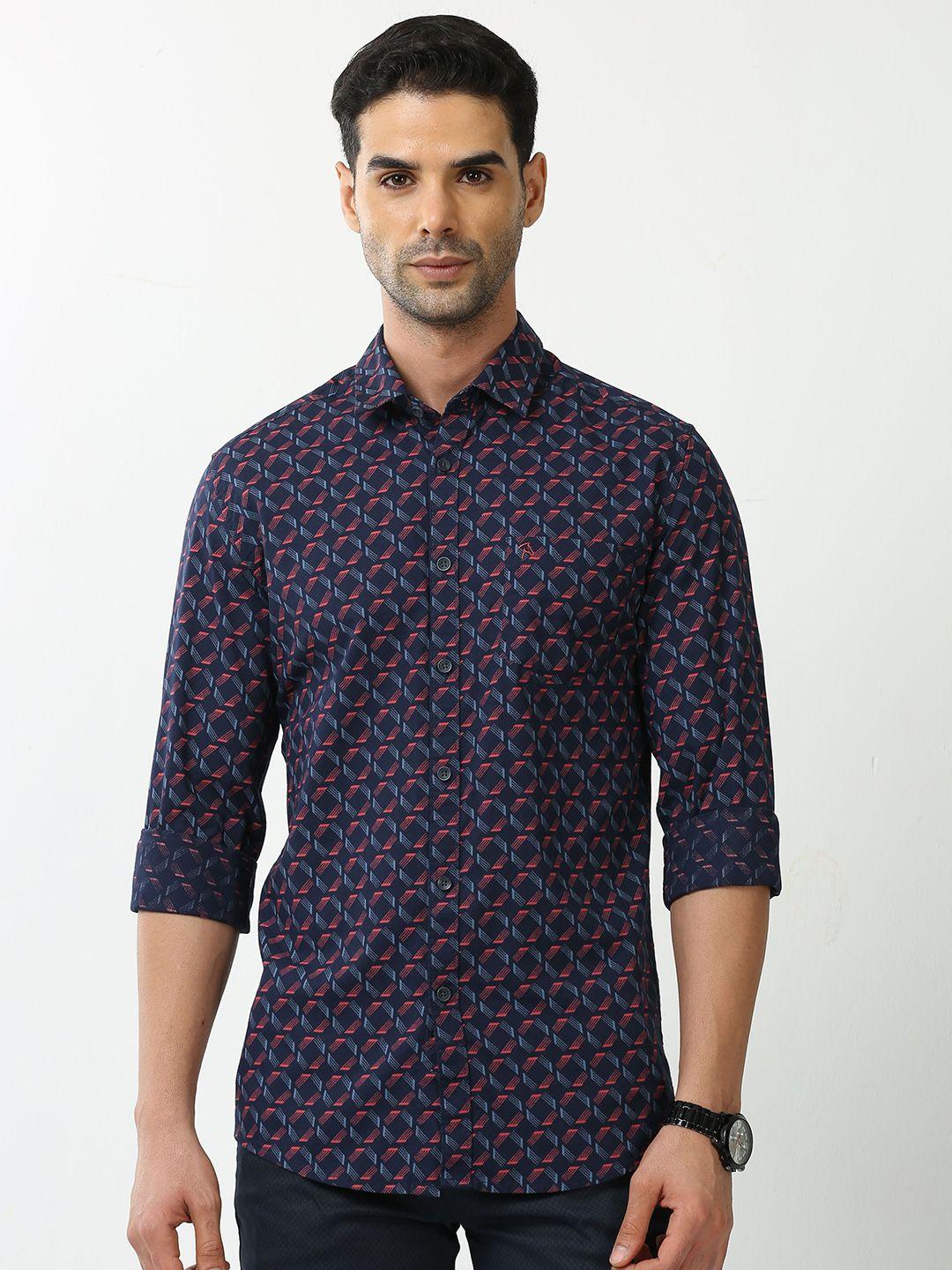 cp bro men printed standard slim fit cotton casual shirt