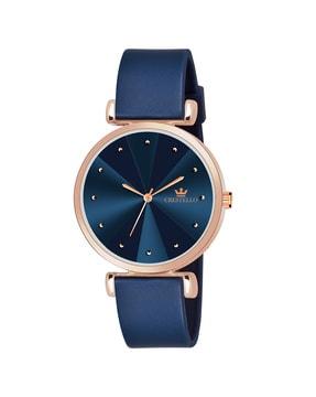 cr-ck137-blue analogue watch with sillicone strap