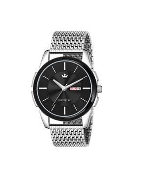 cr-gr010-blk-ch analogue watch with jewelry clasp