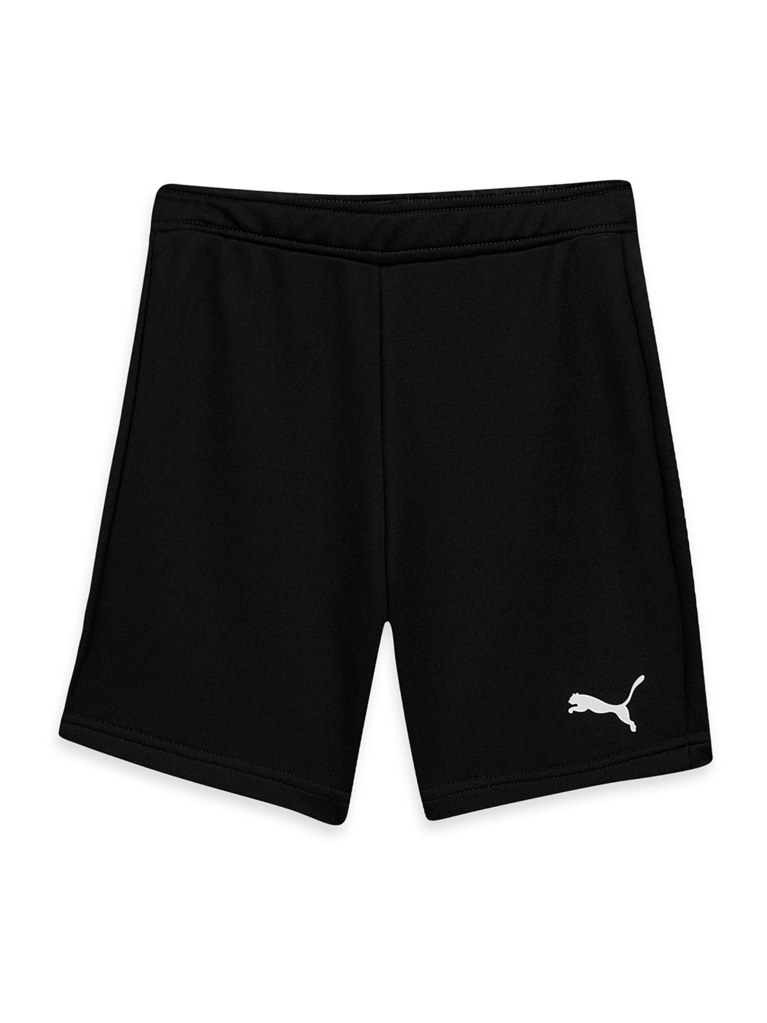 cr kids solid boys black shorts