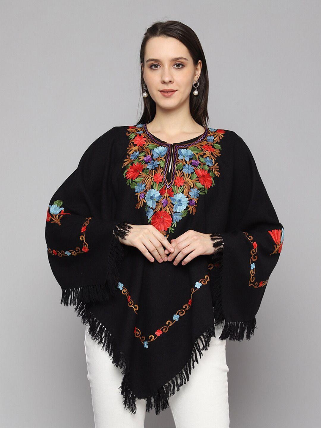 craftbazar embroidered poncho sweater