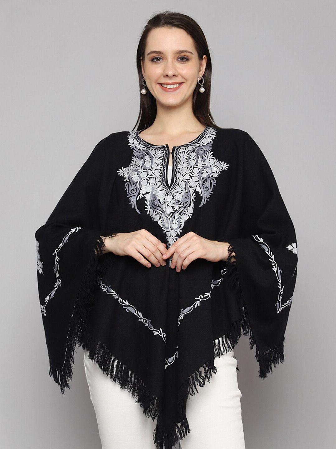 craftbazar kashmiri embroidered poncho