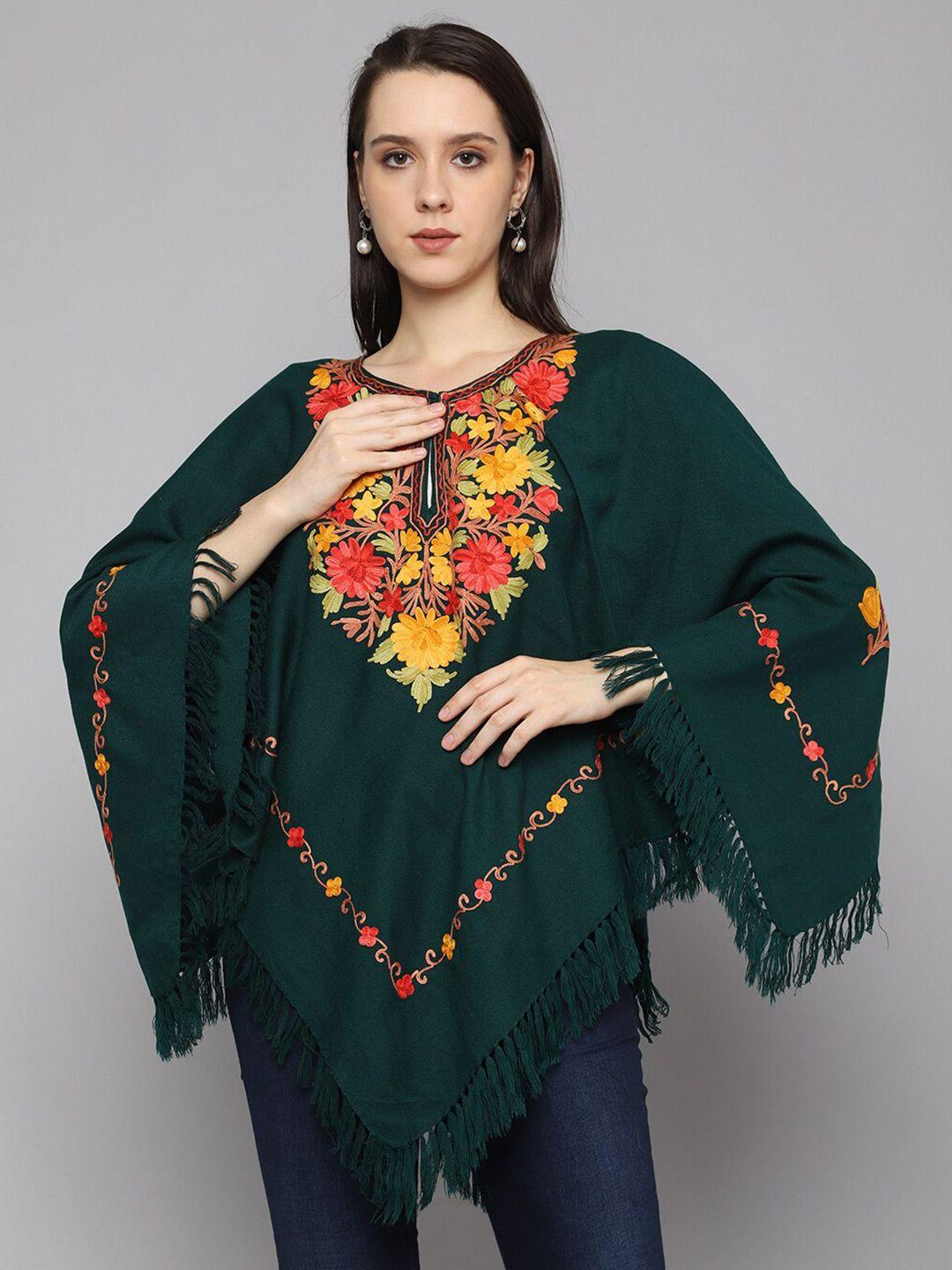 craftbazar kashmiri embroidered poncho