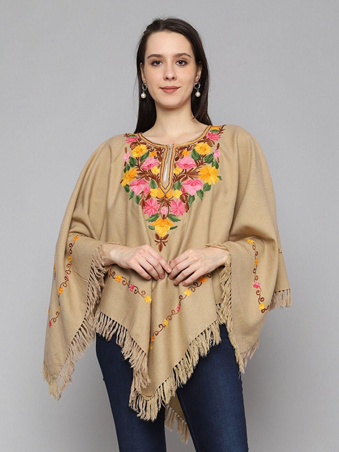 craftbazar kashmiri embroidered poncho