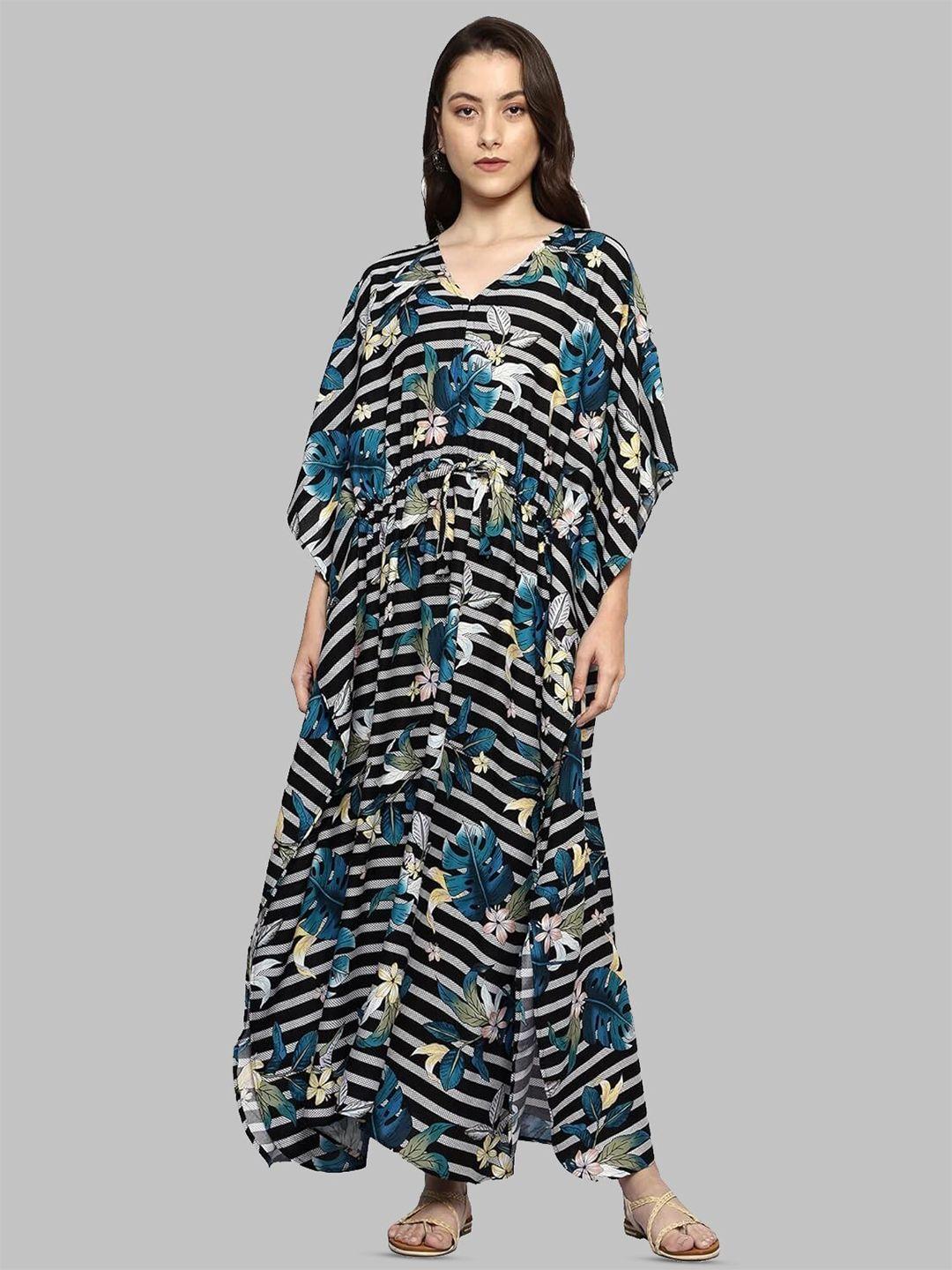 craftbazar print maternity kaftan maxi dress