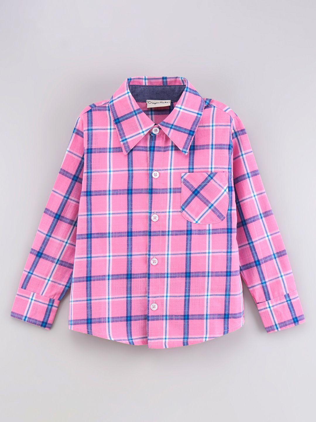 crayonflakes boys comfort checked casual shirt