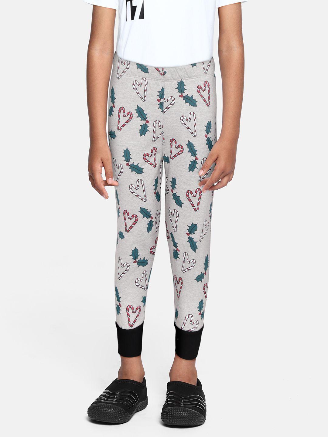 crayonflakes boys grey party print joggers