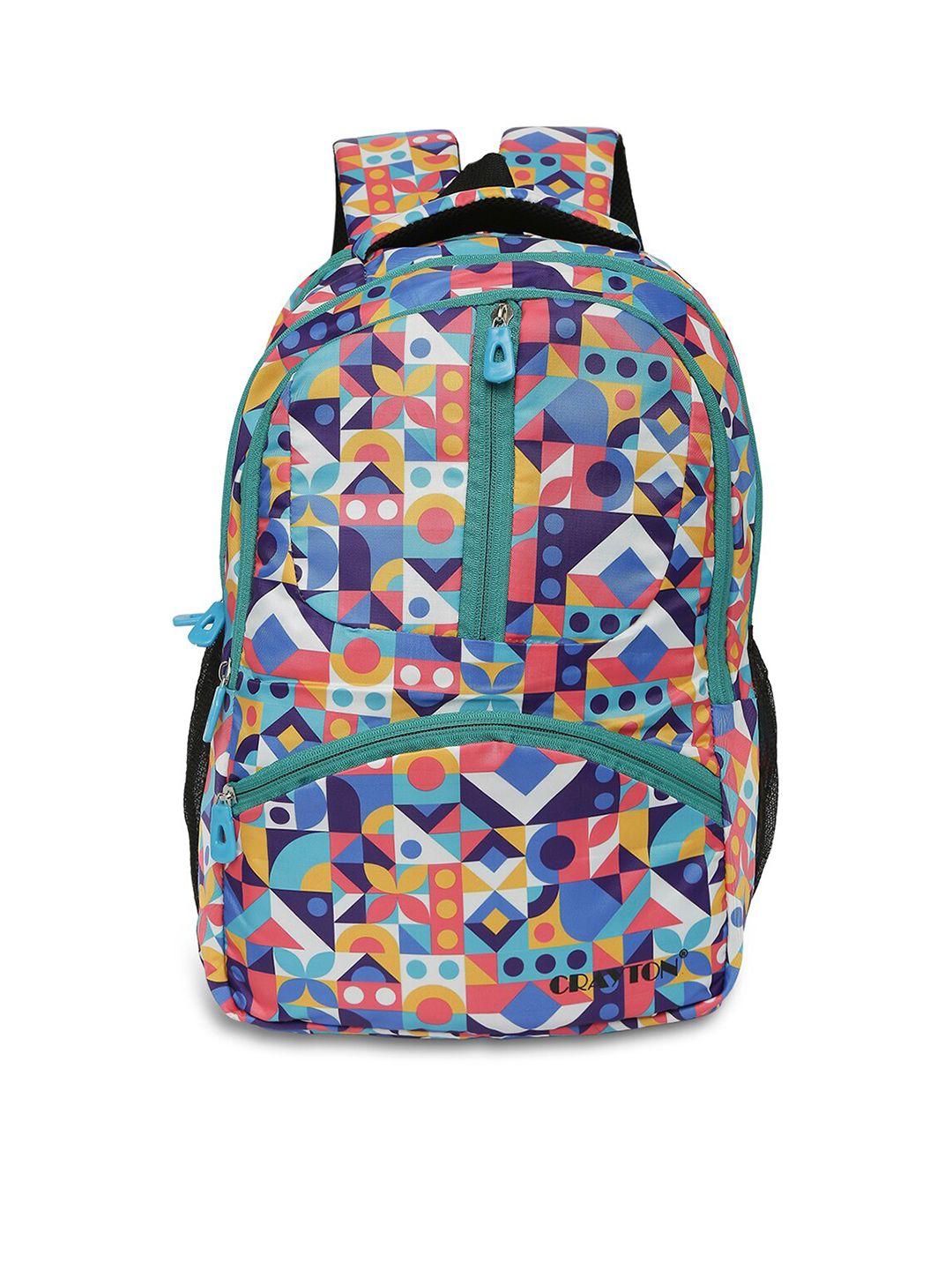 crayton printed 15 inch laptop backpack with compression straps