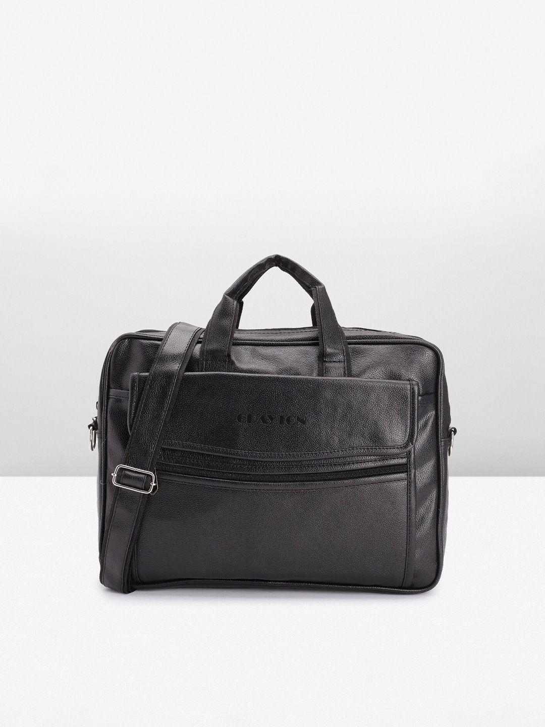 crayton unisex leather laptop bag