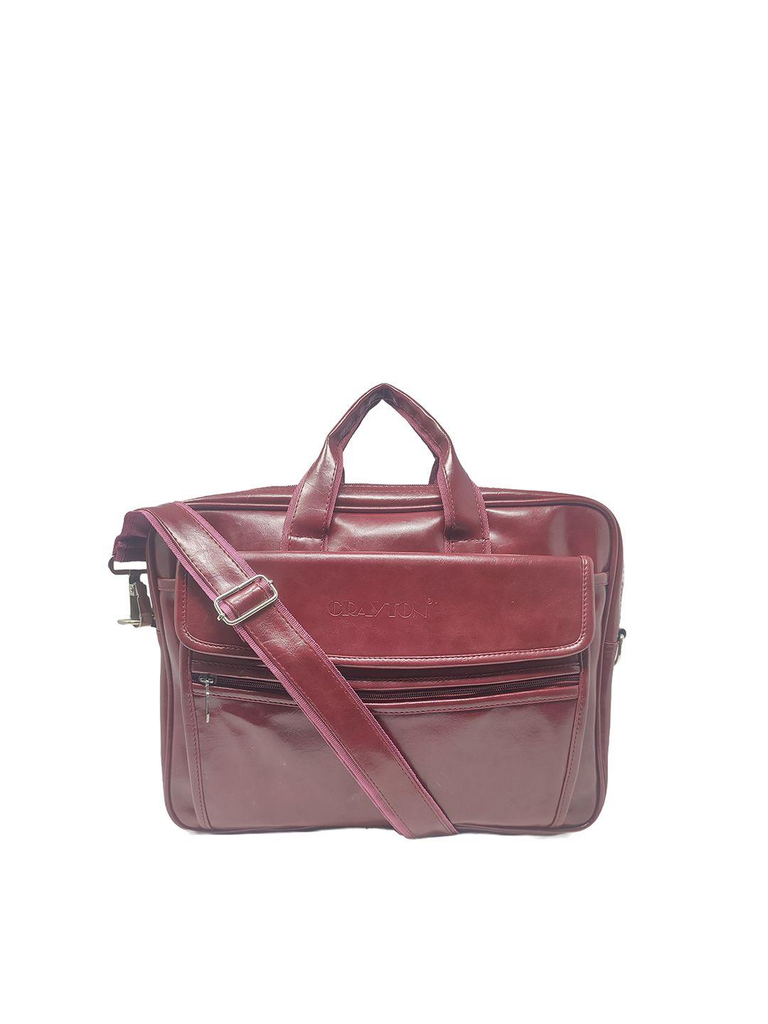 crayton vegan leather laptop bag