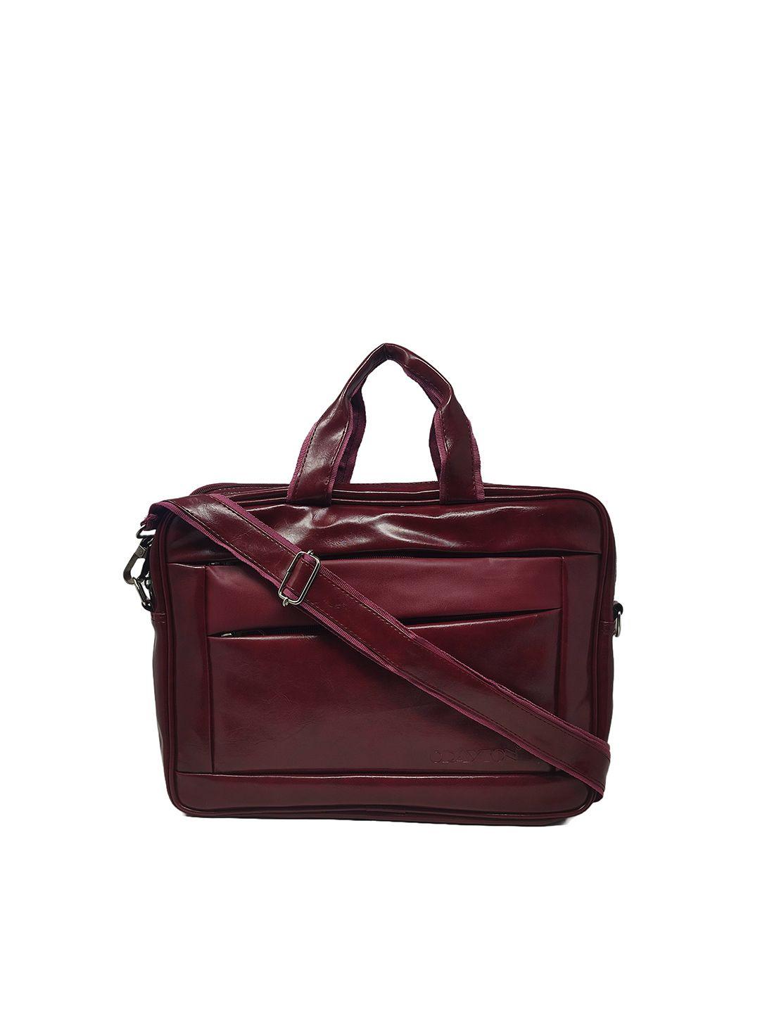 crayton vegan leather laptop bag