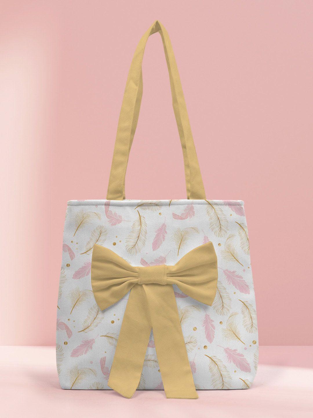 crazy corner floral printed shopper tote bag with bow
