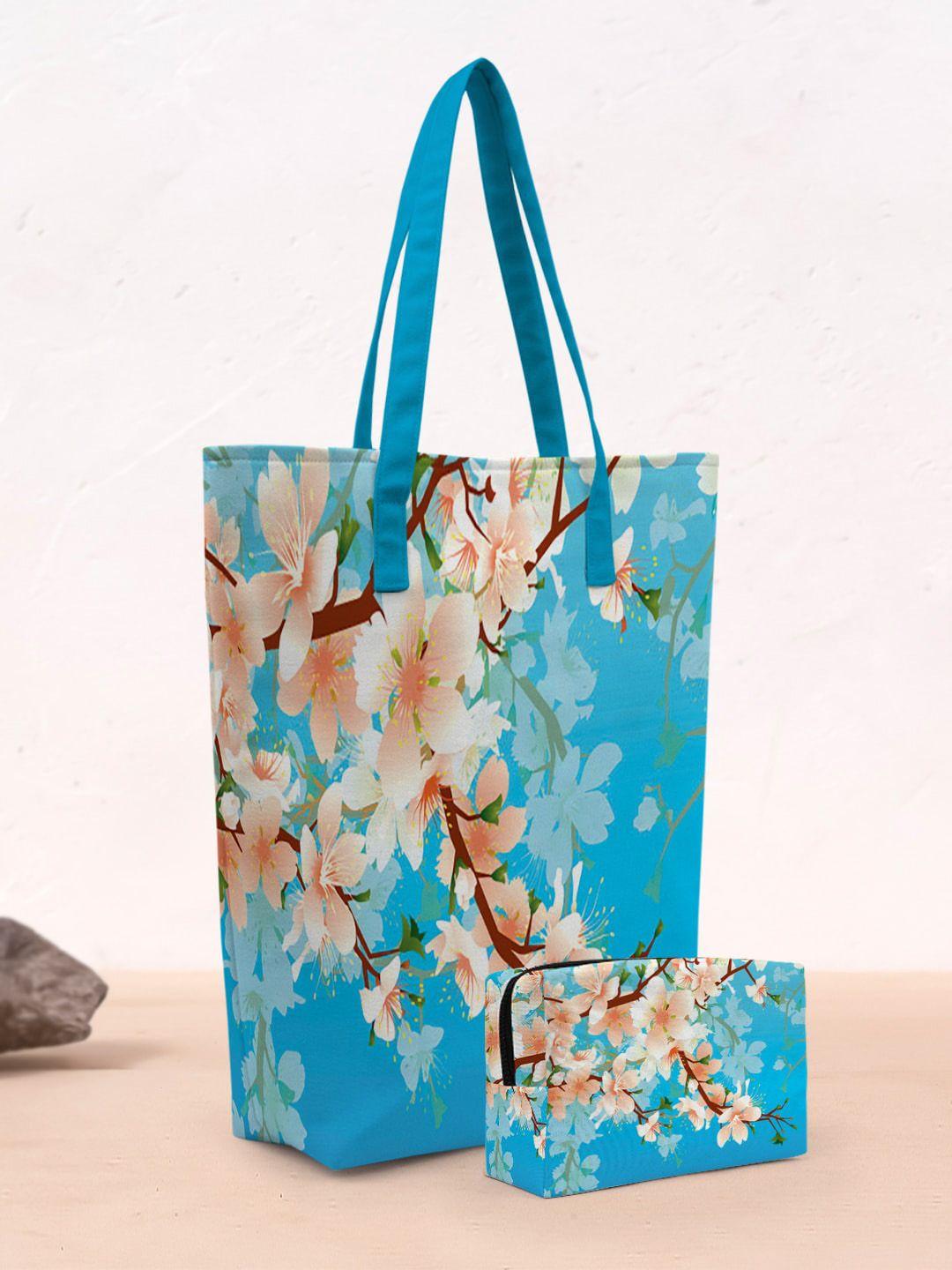 crazy corner floral printed shopper tote bag