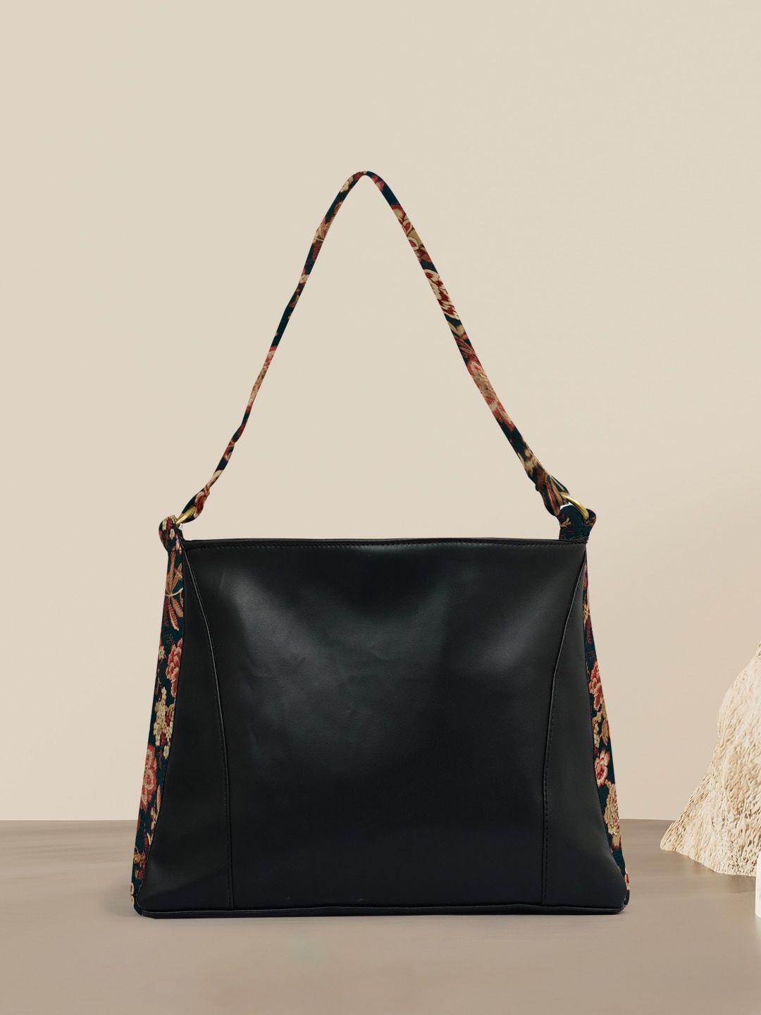 crazy corner floral printed structured shoulder bag