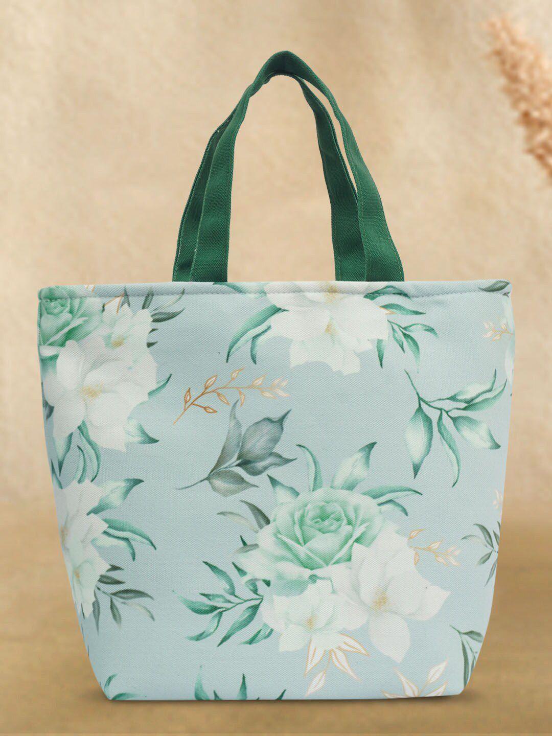 crazy corner floral printed travel lunch bag