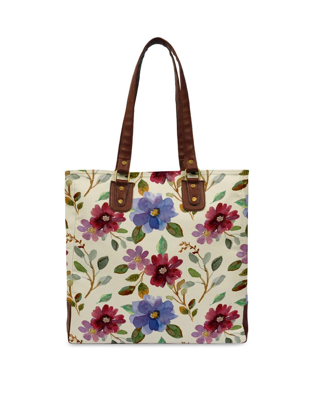 crazy corner multicoloured floral printed shopper tote bag