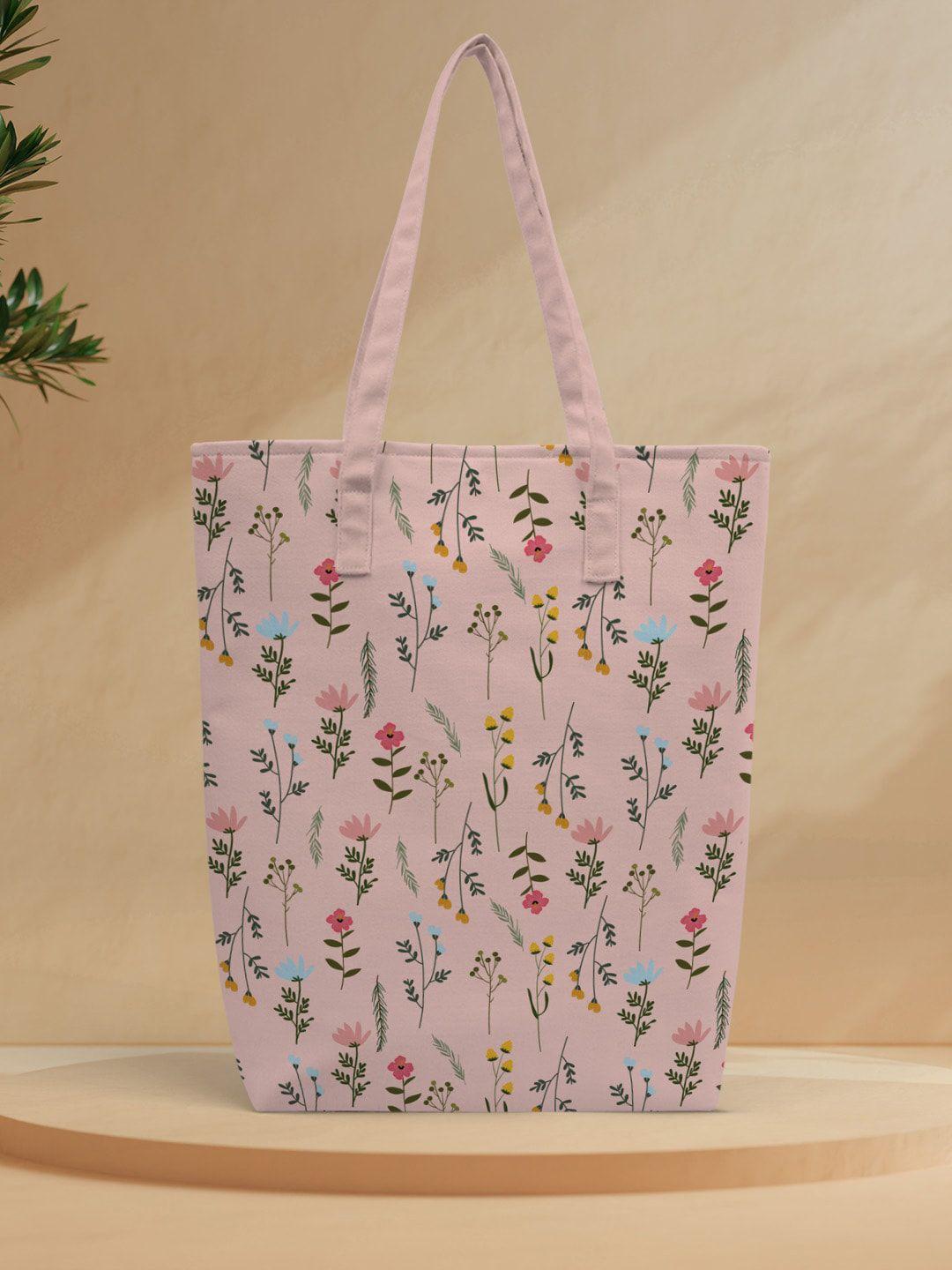 crazy corner multicoloured printed oversized shopper tote bag with cut work