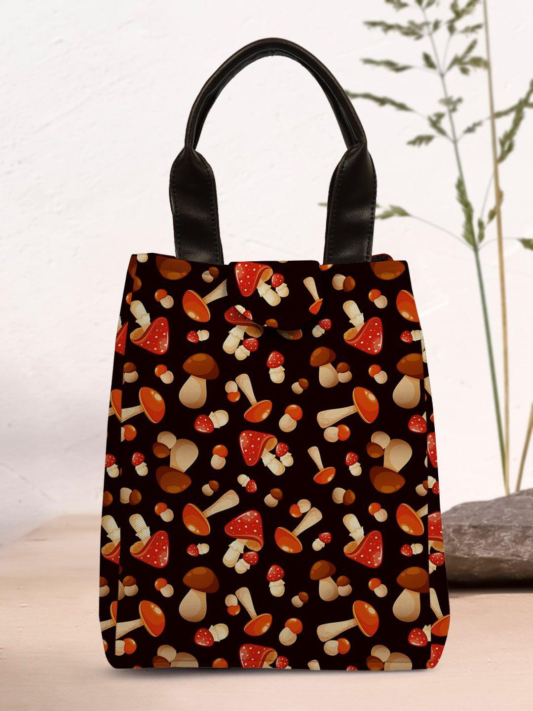 crazy corner printed canvas lunch bag