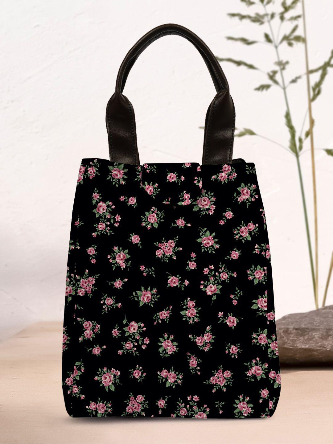 crazy corner printed canvas lunch bag