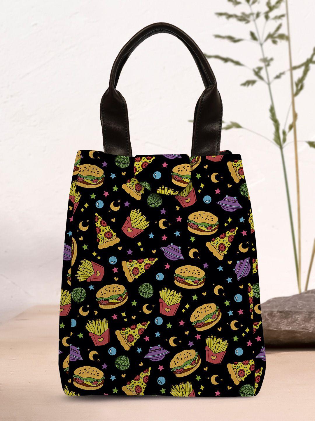 crazy corner printed lunch bag with handles