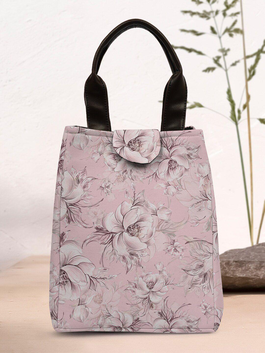 crazy corner printed lunch bag with handles