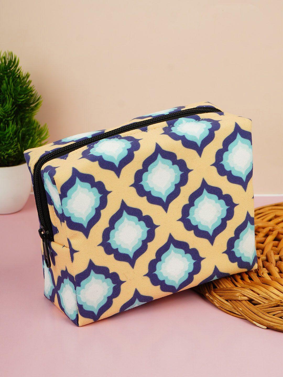 crazy corner printed travel pouch