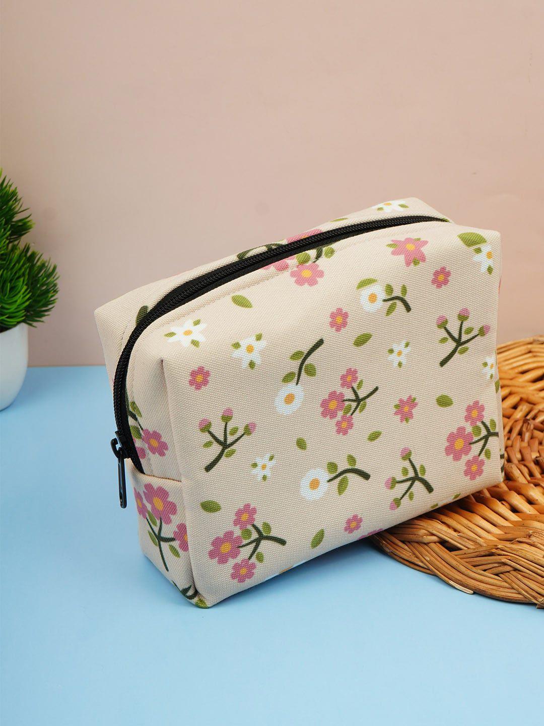 crazy corner printed travel pouch