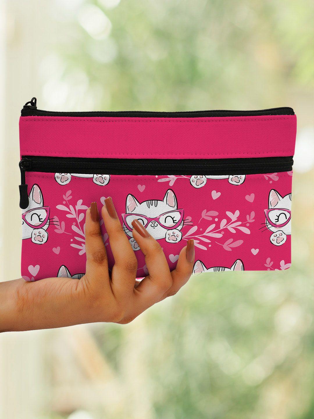 crazy corner printed travel pouch