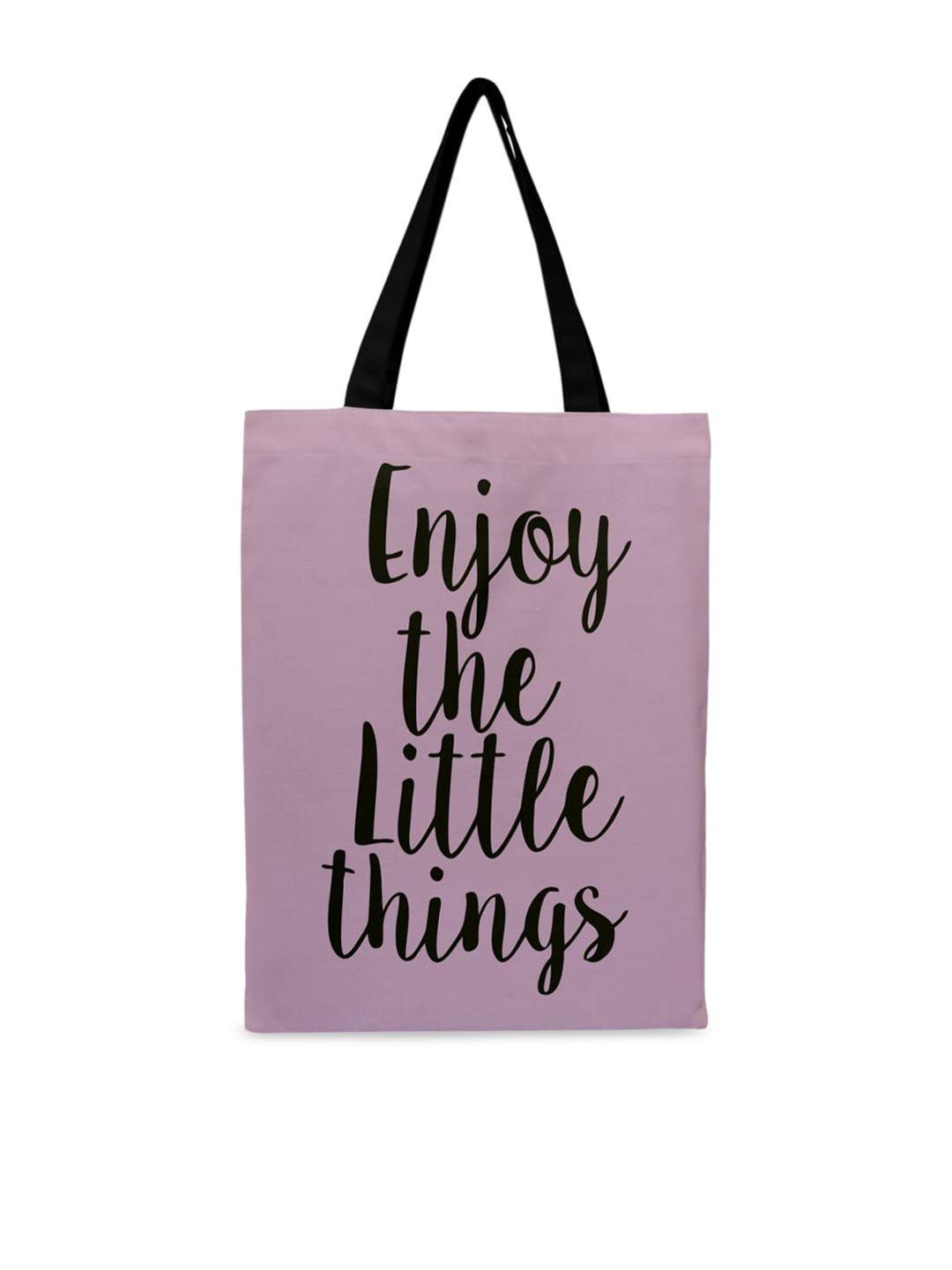 crazy corner purple & black printed shopper tote bag